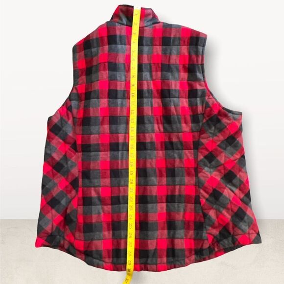 Duluth Trading Co. Red Check - Lined Vest Size 2XL - Picture 10 of 12